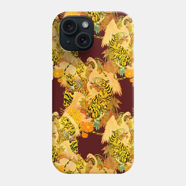 Tiger Red Phone Case by M.Castillo