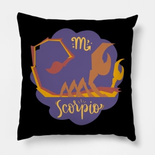 Scorpio: Depth of soul, mysteries untold. Pillow