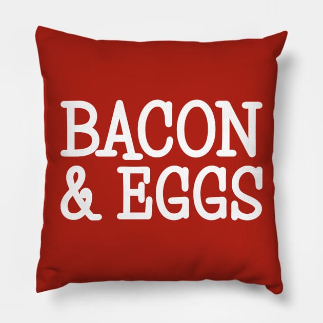 Bacon & Eggs Pillow by amyvanmeter