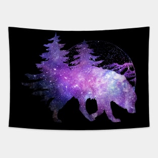 The Wolf And The Night - Space Tapestry