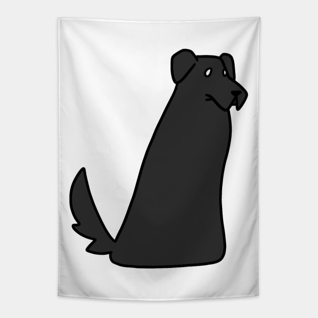 Black Lab Blob Tapestry by saradaboru