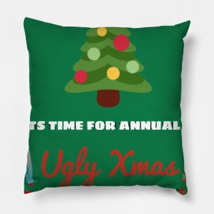 Ugly Christmas Sweater Bash Pillow