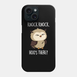 Hoos There Cute Owl Pun Phone Case