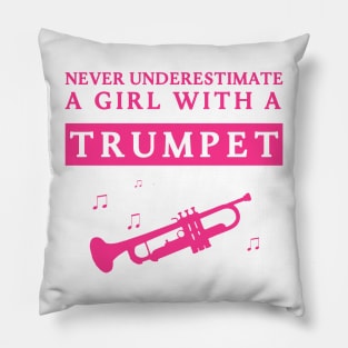 Underestimated Trumpet Girl Pillow