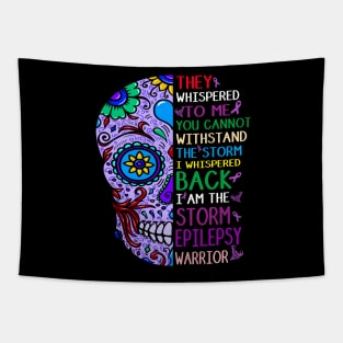 epilepsy warrior i am the storm Tapestry