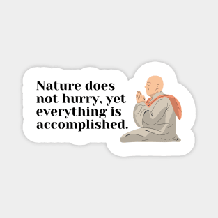 Motivational And Inspirational Monk Quote Design Magnet