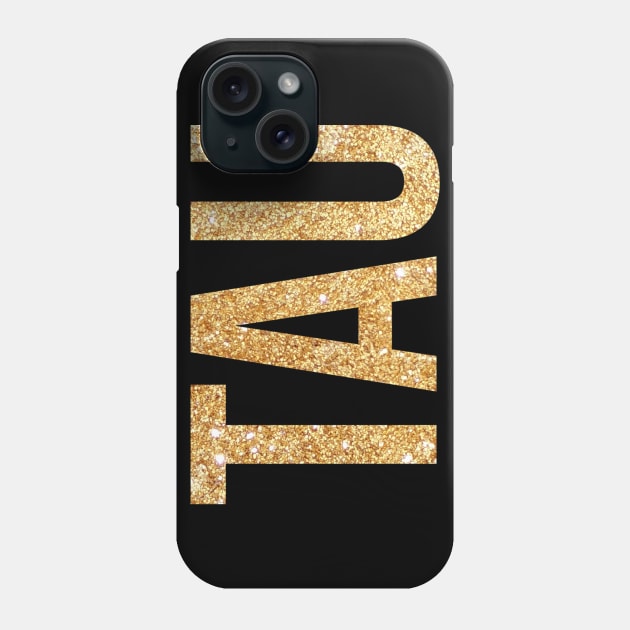 Gold Tau Phone Case by lolosenese