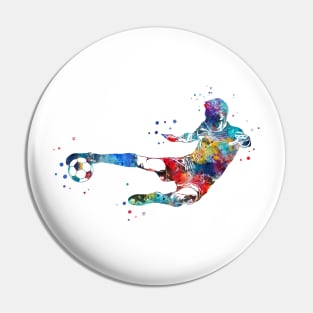 Male Soccer Player Pin