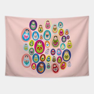 Russian dolls matryoshka Tapestry