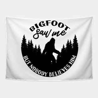 Bigfoot Silhouette Tapestry