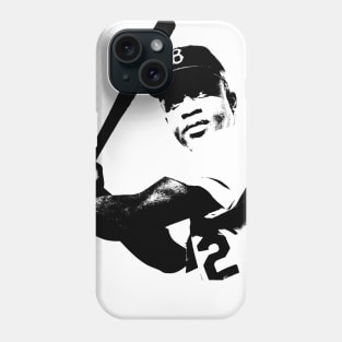 Jackie Robinson Pop Art Portrait Phone Case