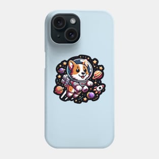 corgi astronaut Phone Case