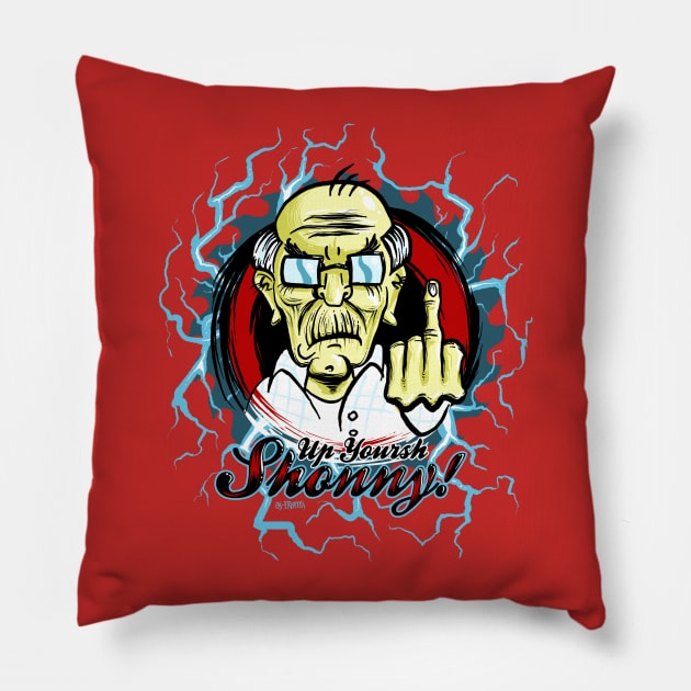 Flip-off Pillow by OsFrontis