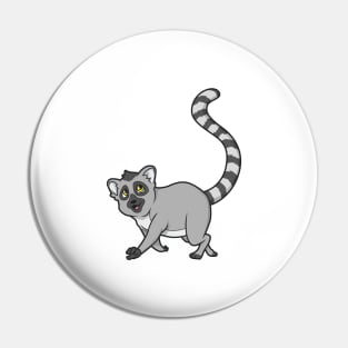 Kawaii lemur Pin