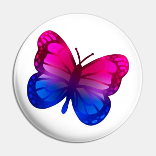 LGBTQ+ Pride Butterfly - Bisexual Pin