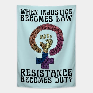 Resistance Is Our Duty Tapestry