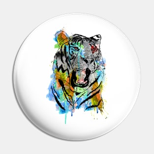 Watercolor Tiger Pin