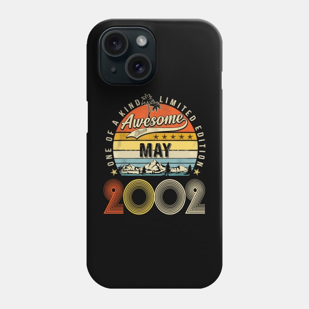 Awesome Since May 2002 Vintage 21st Birthday Phone Case by Tagliarini Kristi