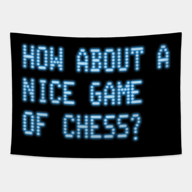 War Games – Nice Game of Chess (Stacked Layout) Tapestry by GraphicGibbon