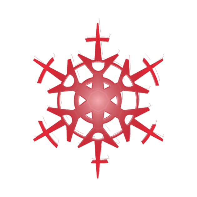 Red snowflake type 1 by HIghlandkings