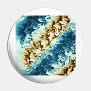 Abstract - Waves On The Beach Pin