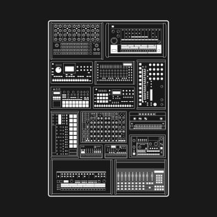 Electronic Musician Drum Machine Synth Collection T-Shirt