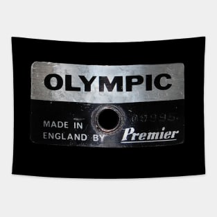 Olympic Premier Retro Drum badge. Tapestry