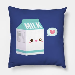 Cute Milk Carton, I Love Milk Pillow