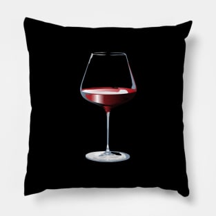 Red wine glass Pillow