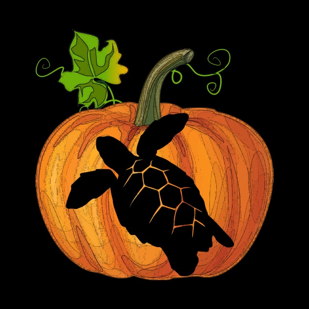 Turtle in pumpkin by Flavie Kertzmann