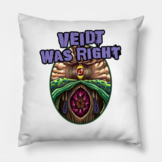 Veidt Was Right (Alt Print) Pillow by Nerdology