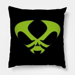 Alien Skull Logo Pillow