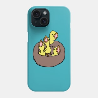 Baby Birds In Nest Phone Case