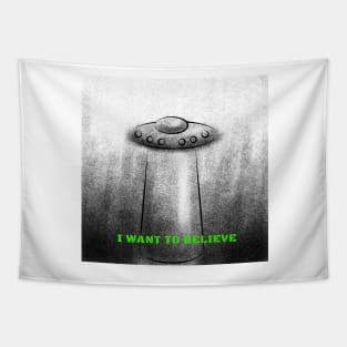 "I want to believe" ex files transparent Tapestry