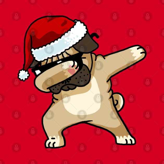 Dabbing Pug Shirt Cute Pug Dab Shirt Christmas Pugly Sweater by vo_maria