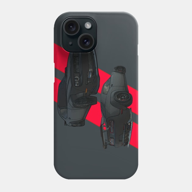 TUNED Wide-BODY HELLCAT Phone Case by iConicMachines