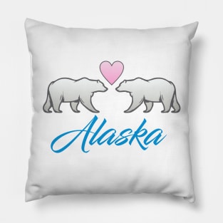 Alaska Polar Bear Pillow