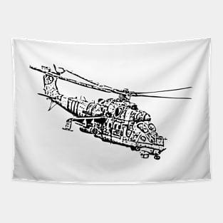 Mi 24 Hind Tapestry