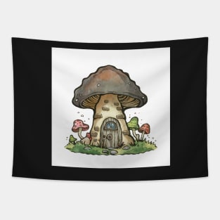 Mushroom Cottage Tapestry