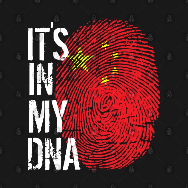 China Flag Fingerprint My Story DNA Chinese by Your Culture & Merch