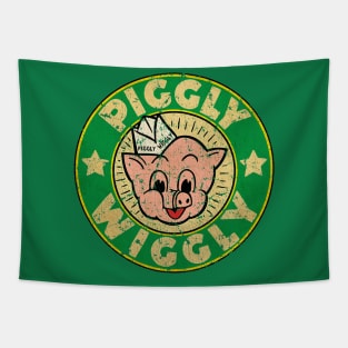 VINTAGE GREEN PIGGLY WIGGLY Tapestry