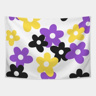 Non Binary Flower Pattern Tapestry