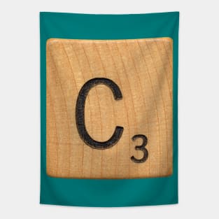 Letter Tile 'C' Tapestry