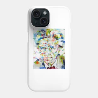 EMIL CIORAN - watercolor portrait .2 Phone Case