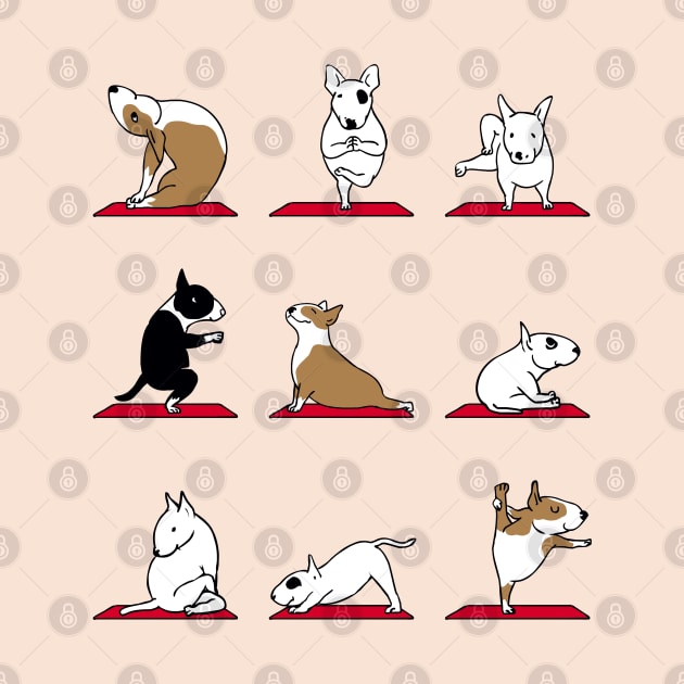 Bull Terrier Yoga by huebucket