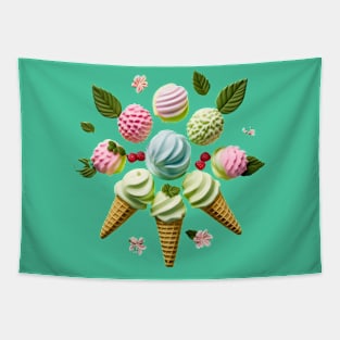 Stacked Scoop Ice Cream products Tapestry