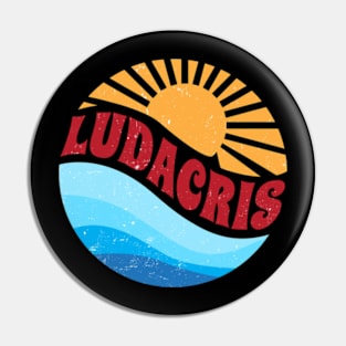 Ludacris Personalized Name Vintage Styles Camping 70s 80s 90s Pin