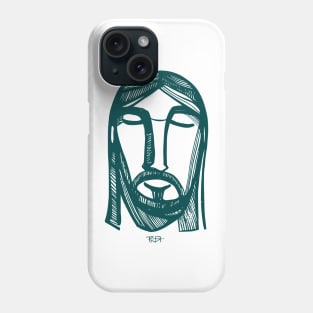 Jesus Christ Face illustration Phone Case