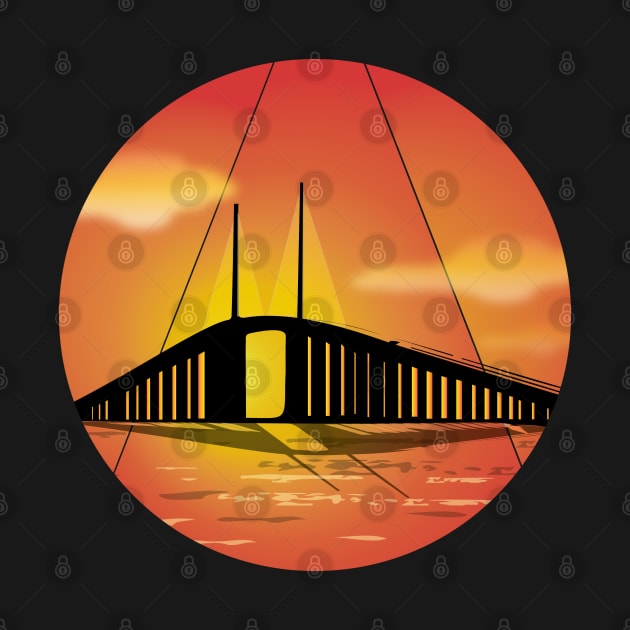 Skyway Bridge vector art by Cobb's Creations