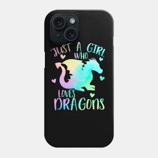 Just a girl who loves dragons Phone Case